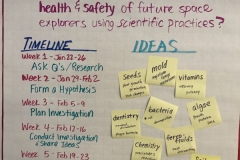 Project board at Encino