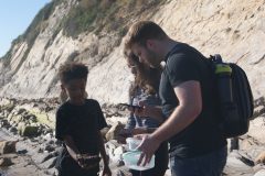 Launch team harvesting algae: February 1, 2020