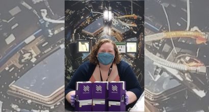 Nanoracks Julie Wolfenbarger holds MixStix