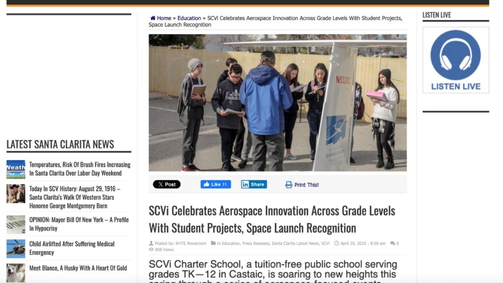 KHTS SCVi Celebrates Aerospace Innovation